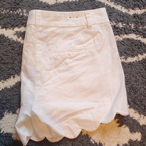 J.CREW Scallop Shorts Size 4